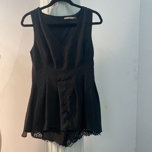 Black Cocktail Romper